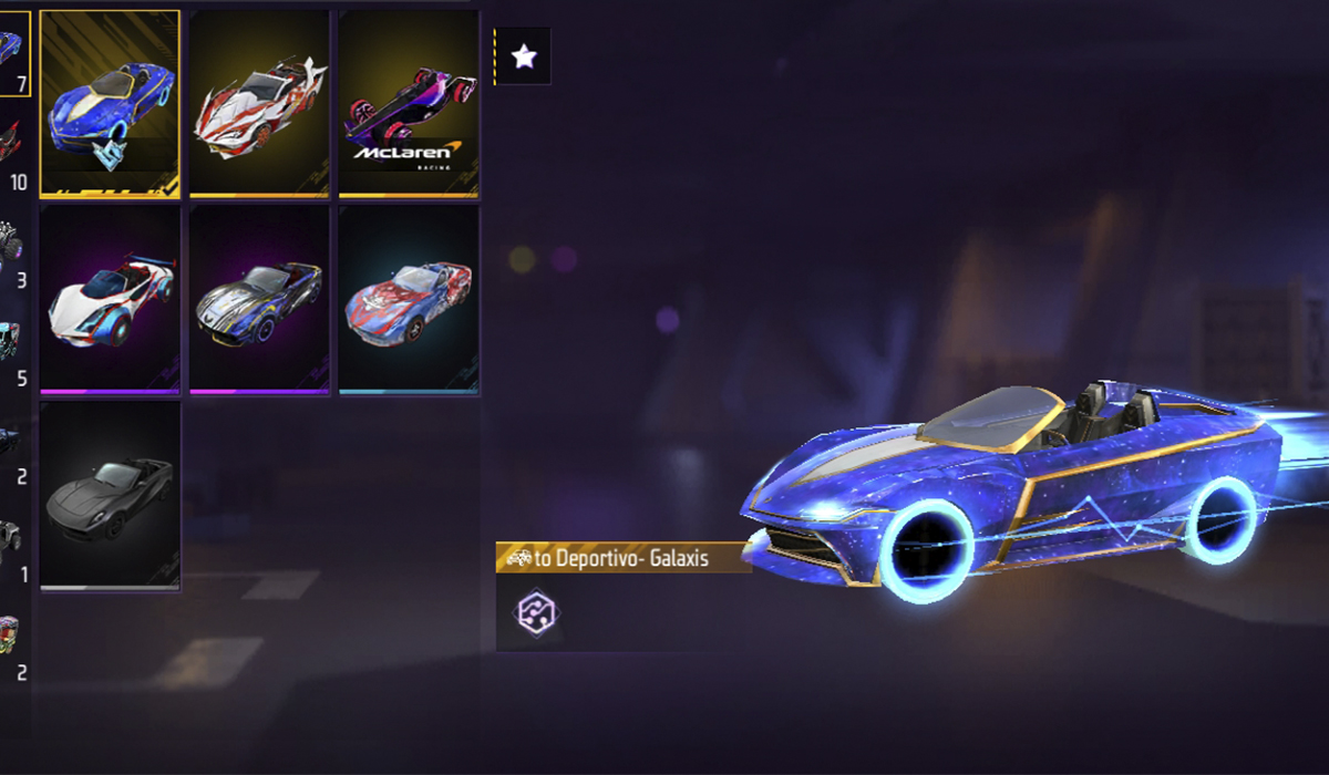 Tipos de skins gratis en Free Fire: vehículos