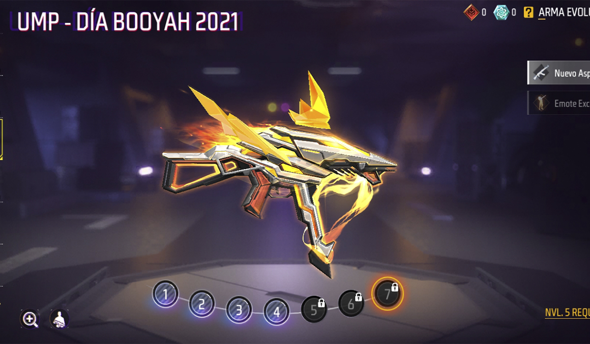 Skins evolutivas de Free Fire: UMP